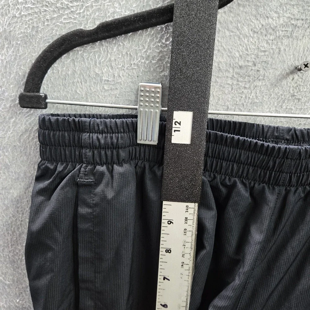 Under Armour Men Activewear Pants L Black Track Zipper Logo Loose 28